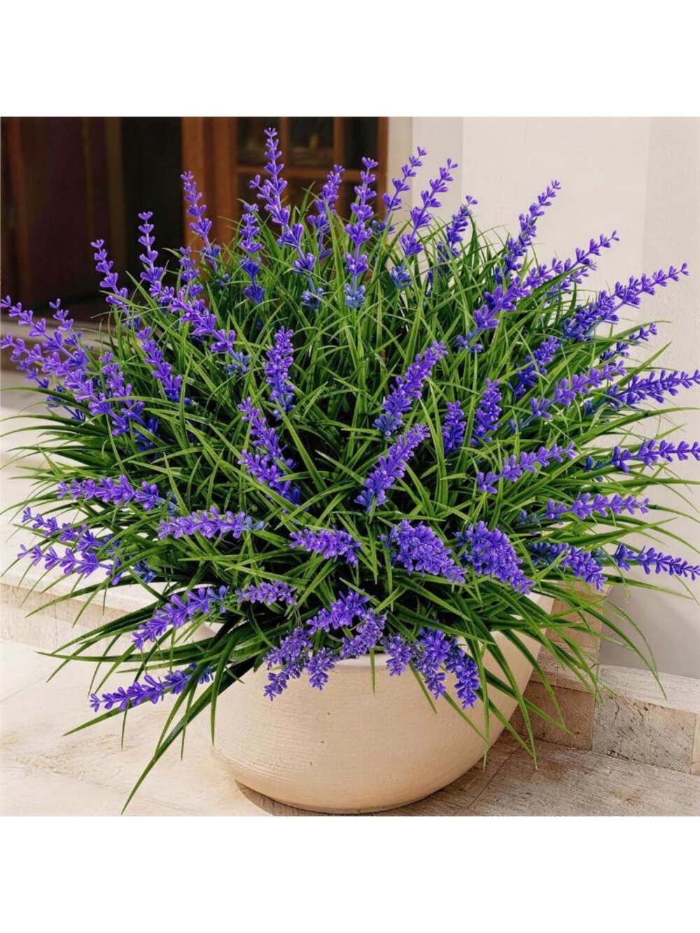 15 Bundles UV Resistant Faux Plants & Flowers - Adjustable Height Indoor/Outdoor